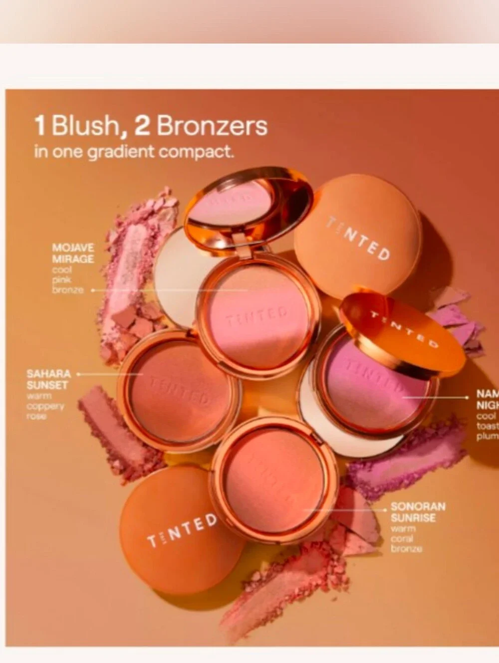 Live Tinted Huebeam Gradient Blushing Bronzer-Color: Sonoran Sunrise -New In Box